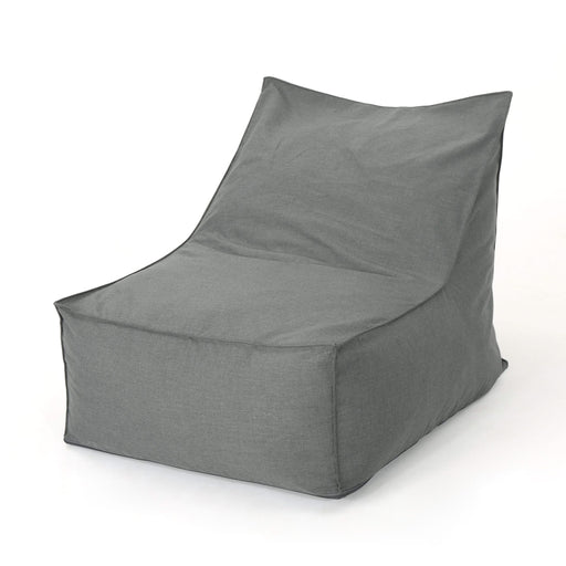 Ettie Water Resistant Fabric Bean Bag Chair, Dark Grey, 3 Ft.