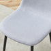 Comfortable Linen-Cotton Dining Chair Set - Four Pieces in Light Gray.Integrated Seat and Backrest,Linen-Cotton Material,Modern Home Matching. - DTYStore