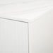 Modern Sideboard with Four Doors, Metal Handles & Legs, Adjustable Shelves Kitchen Cabinet - DTYStore