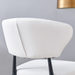 White Minimalist Ergonomic Dining Chair, With A Curved Backrest For Comfortable Design,Unlocking A Comfortable And Minimalist New Sitting Posture. A Pack Of 4.Available In Black And White. - DTYStore