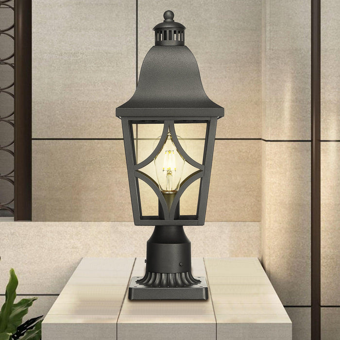 Outdoor Post Lights Lamp Post Light Fixture, Waterproof Aluminum Housing with Glass, Fence Post Deck Lighting for Garden, Patio, Pathway (2 pack) - DTYStore