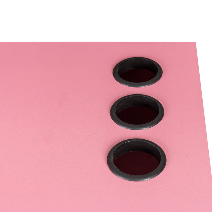 Pink Modern Simple Hair Desk, Multi-Layer Storage Space - DTYStore