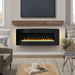 48 inch Curved Front Wall Mounted Electric Fireplace with remote and multi color flame & emberbed - DTYStore