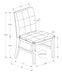 Dining Chair, 37' Height, Set Of 2, Upholstered, Dining Room, Kitchen, Cream Fabric, Grey Solid Wood, Transitional - DTYStore