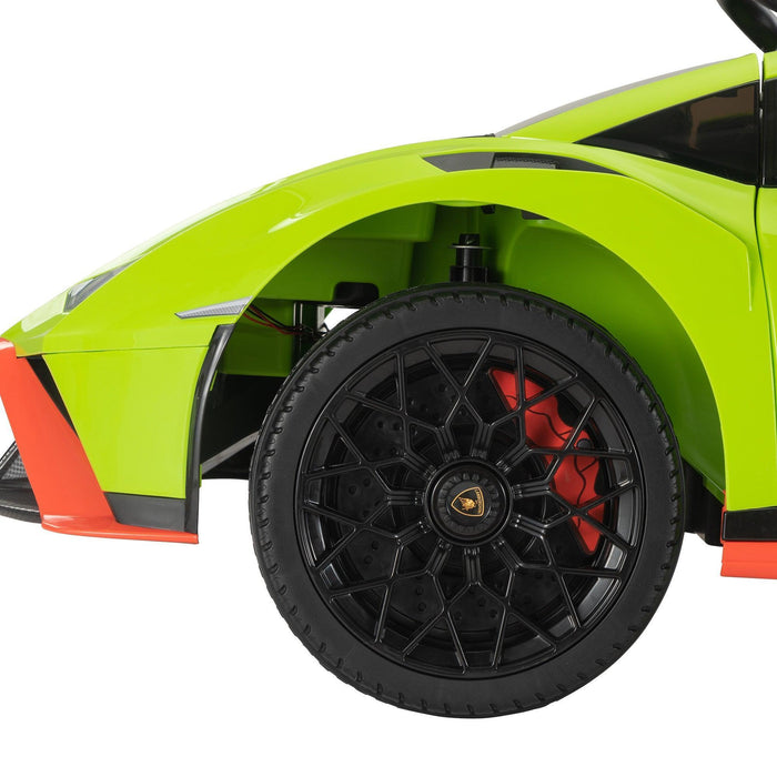 12V Battery Powered Ride On Car for Kids, Licensed Lamborghini, Remote Control Toy Vehicle with Music Player and LED Light - DTYStore