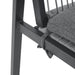 Outdoor Dining Set, Aluminum Dining Chair Set of 6 with Rope+Aluminum Dining Table with Faux Wood Top, Gray+Black - DTYStore
