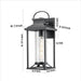 Outdoor Porch Lights, Textured Black Exterior Lighting Fixtures Wall Mount, Modern Outdoor Wall Sconce Lantern for House, Front Porch, Anti-Rust Waterproof Outdoor Garage Lights for Coach (1 pack) - DTYStore
