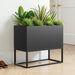 36*18*18 inch Large Metal Rectangular Planter with Shelves and Drainage Holes for Indoor/Outdoor Use, Perfect for Tall Plants, Flowers, or Shrubs in High-Traffic Areas - DTYStore