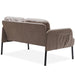 Beige L-Shaped 2 Seater Sofa with Ottoman, Modern Polyester Fabric Loveseat Sofa, Comfy Small Couches for Small Space Living Room, Bedroom, Office, Apartment - DTYStore