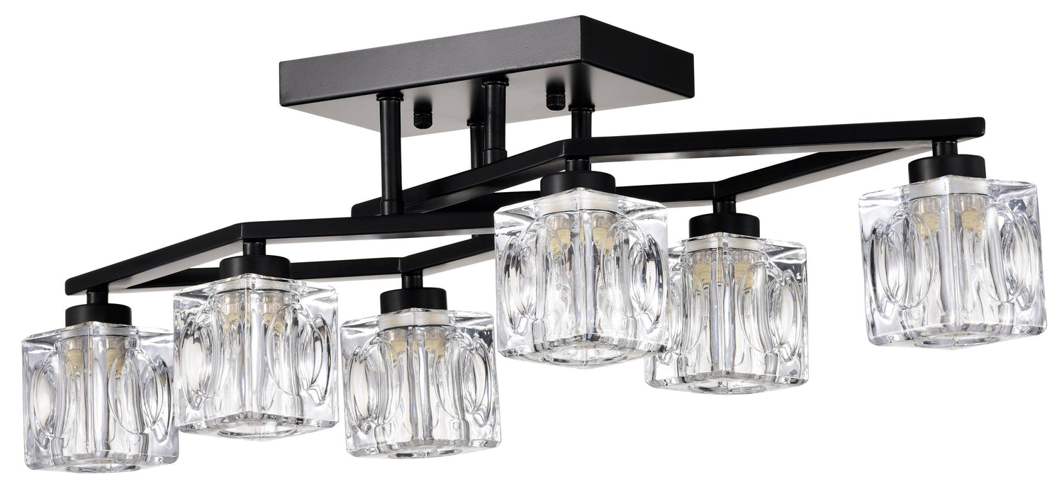 6-Light Crystal Ceiling Light for Dining Room, Modern Ceiling Lamp with Light Fixture For Farmhouse Entryway Living Room (6*G9 Bulbs Included) - DTYStore