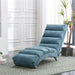 Linen Massage Chaise Lounge Indoor with Remote Control,Ergonomic Electric Massage Long Lounger with 5 Modes for Office, Living Room,Bedroom (Blue) - DTYStore