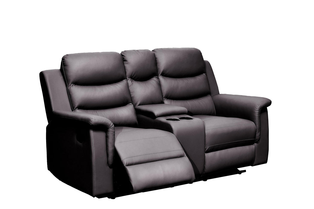 Reclining Loveseat with Middle Console Slipcover, Stretch Loveseat Reclining Sofa Covers (BLACK, 2 Seat Recliner Cover with Console) - DTYStore