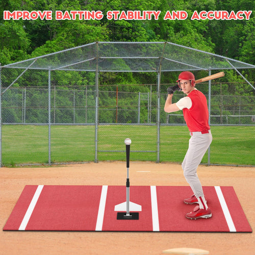 Premium Baseball Batting Mat: 10x3.8 ft Indoor/Outdoor Portable Baseball Softball Hitting Mat, Non-slip Rubber Bottom Batting Cage Mat with Home Plate for Batter, Pitcher and Catcher Training - Image 9