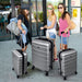 Luggage Suitcase 3 Piece Sets Hardside Carry-on luggage with Spinner Wheels 20"/24"/28" - DTYStore