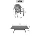 (Cushions In Random Colors)7-Piece Set Of Cast Aluminum Patio Furniture With Cushions - DTYStore