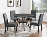 Biony Fabric Dining Chairs with Nailhead Trim, Set of 2, Gray - DTYStore