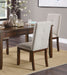 Chenille Upholstered Chairs Set of 2 Dark Cherry Finish Wood Frame Tufted Back Dining Chairs for Kitchen Funiture - DTYStore