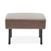 Beige L-Shaped 2 Seater Sofa with Ottoman, Modern Polyester Fabric Loveseat Sofa, Comfy Small Couches for Small Space Living Room, Bedroom, Office, Apartment - DTYStore
