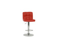 BAR STOOL in Red, Chrome - DTYStore