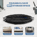 40' Foldable Mini Trampoline for Adults, Trampoline for Adults with Adjustable Bar - DTYStore