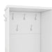 Multi-functional Hall Tree with Storage Shelves Drawers and Cabinet, Elegant Hallway Shoe Cabinet with Bench, Modern Coat Rack with Hooks for Hallway Entryways, White - DTYStore