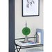 7x7x17' Faux Boxwood Topiary Sphere on Metal Spire Default -DTYStore