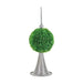 7x7x17' Faux Boxwood Topiary Sphere on Metal Spire Default -DTYStore