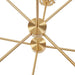 8-Light Metal Chandelier with Globe Bulbs Gold/Clear See below Default -DTYStore