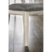 Set of 2 Padded Gray Fabric Dining Chairs in Antique White Finish - DTYStore