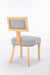 Heng Ming T back dining chair, with rivet decoration adjustment mat, suitable for dining room, kitchen, balcony, bedroom,set of 2 - DTYStore