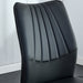 Four black dining chairs. A medieval modern chair made of PU material with soft cushions, equipped with golden metal legs. Suitable for restaurants and living rooms - DTYStore