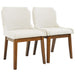 Ellis Dining Chair Set of 2 - Beige Linen - DTYStore