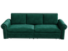 Chesterfield Sofa,93.7" King Pull Out Sofa Bed, 3-in-1 Velvet Convertible Sleeper Sofa with Nailhead Trim & Rolled Arm,Multi-Functional Sofa Bed for Living Room,Bedroom,Apartment,Office,Green - DTYStore