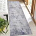 DTY Signature Collection 2X8 Silver/Blue/Abstract Non-Shedding Living Room Bedroom Dining Home Office Stylish and Stain Resistant Area Rug - DTYStore