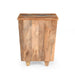 End Table Recycled Wood Nightstand, Side Table with 3 Drawers, Vintage Natural Bedside Table for Bedroom Living Room - DTYStore