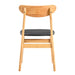 Cozy Natural Wood Color Rubberwood Dining Chair Set - 8 Pieces, Solid Wood and Rattan-Style Design, Small Curved Back, PU Cushion, And Beautiful Shape Match Perfectly With Any Room And Everyday Use. - DTYStore