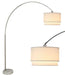 81'H DOUBLE SHADE MARBLE BASE FLOOR LAMP (3.65/43.20) Default -DTYStore
