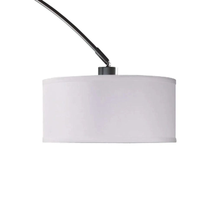 81'H WHITE SINGLE ARCH WITH MARBLE BASE FLOOR LAMP (1PC/CTN) (2.75/46.20) Default -DTYStore