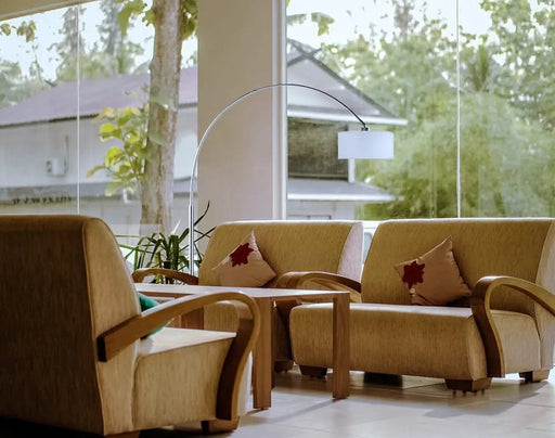 81'H WHITE SINGLE ARCH WITH MARBLE BASE FLOOR LAMP (1PC/CTN) (2.75/46.20) Default -DTYStore