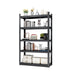 72"H 5 Tier Metal Shelves for Storage Garage Shelving 2000LBS Heavy Duty Storage Shelves Adjustable Garage Shelf Industrial Shelving Unit Storage Utility Rack,35.4"W*15.7"D*72"H,Black - DTYStore