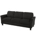 3-Seat Sofa Living Room Linen Fabric Sofa - DTYStore
