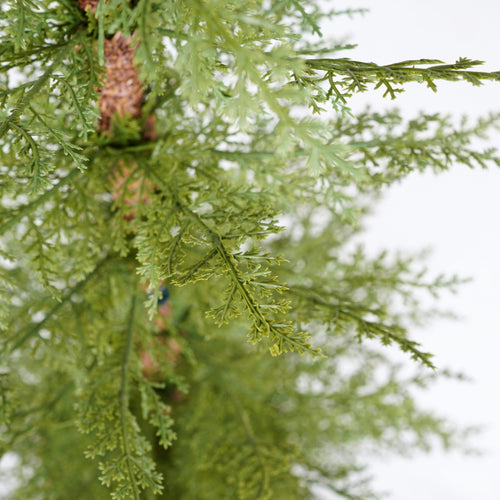 4ft Pre-Lit Artificial Christmas 2-Piece Set with Realistic PE Material, Green, Vinyl, 47.2in H - Image 6