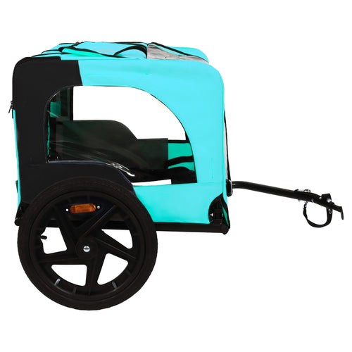 Pet Bike Trailer Dog Cart for Bicycle,Suitable for Small and Medium Pets, Easy Folding Cart Frame, Quick Release Wheel, Non-Slip Floor, Internal Leash - Image 7