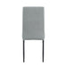 Linen Tufted Dining Room Chairs Set of 6, Accent Diner Chairs Upholstered Fabric Side Stylish Kitchen Chairs with Metal Legs and Padded Seat - Gray - DTYStore