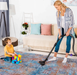 DTY Signature 2'6''x10' Runner, Washable Rug, Low-Pile, Non-Slip, Non-Shedding, Foldable, Kid & Pet Friendly - Area Rugs for living room, bedroom, kitchen, dining room rug (Multi, 2'6''x10') - DTYStore