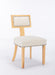 Heng Ming T back dining chair, with rivet decoration adjustment mat, suitable for dining room, kitchen, balcony, bedroom,set of 2 - DTYStore