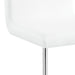Palton White Synthetic Leather & Chrome Finish Side Chair (Set of 2) - DTYStore