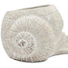 8.3x7x4.7' Decorative Sand and Cement Snail Planter with Textured Beige Finish Default -DTYStore