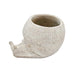 8.3x7x4.7' Decorative Sand and Cement Snail Planter with Textured Beige Finish Default -DTYStore