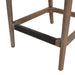 Panama 26.5' Curved Back Cane Rattan Counter Stool, Set of 2, Ivory White Boucle - DTYStore